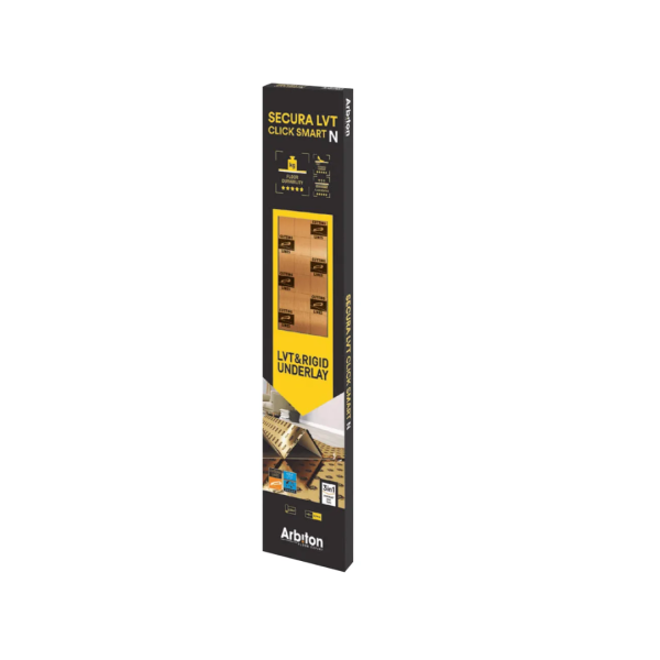 Aqua Step, Secura LVT Click Smart, Trittschalldaemmung, Daemmunterlage 1,18x5,3 m, 1,5 mm stark, 5905167816943, 1